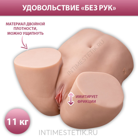 Мастурбатор большая попка XISE Ethel с функцией фрикций