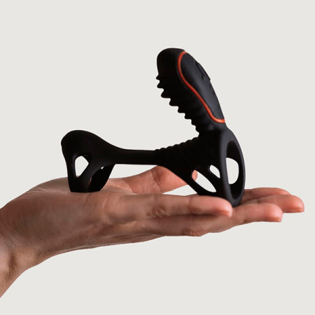 Gladiator + LRS эрекционная вибронасадка-кольцо с пультом управления