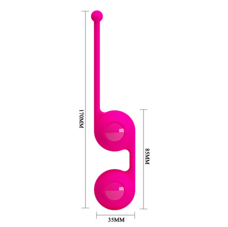 PrettyLove Kegel Tighten Up III - вагинальные шарики со смещенным центром тяжести