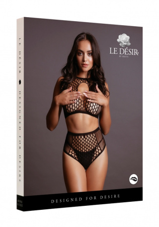 Эротический комплект-сетка Le Desir Duo Net Key-Hole Bra Set (бра + трусики)