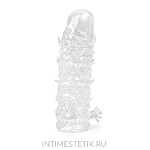 Насадка-удлинитель на пенис CRYSTAL SLEEVE с рельефом Насадка-удлинитель на пенис CRYSTAL SLEEVE с рельефом