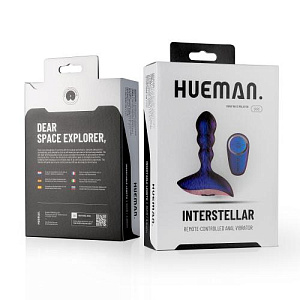 Interstellar Hueman - рельефный анальный массажер с пультом ДУ Interstellar Hueman - рельефный анальный массажер с пультом ДУ
