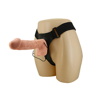 Baile Ultra Passionate Harness - страпон с вибрацией на регулируемых креплениях