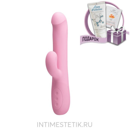Вибратор с пульсацией и вращением Truman PrettyLove