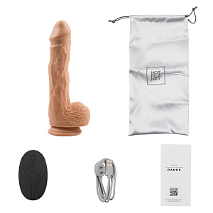 Танцующий фаллоимитатор с вибрацией на пульте ДУ Hot Planet Dancer