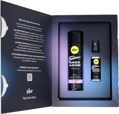 Набор для анального секса pjur Back Door Value Pack: смазка силиконовая и спрей