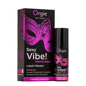 Жидкий вибратор для интенсивного оргазма ORGIE Sexy Vibe Intense Orgasm с эффектом тепло-холод, 15 мл Жидкий вибратор для интенсивного оргазма ORGIE Sexy Vibe Intense Orgasm с эффектом тепло-холод, 15 мл
