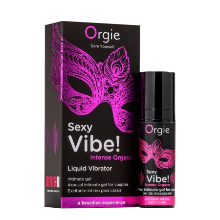Жидкий вибратор для интенсивного оргазма ORGIE Sexy Vibe Intense Orgasm с эффектом тепло-холод, 15 мл Жидкий вибратор для интенсивного оргазма ORGIE Sexy Vibe Intense Orgasm с эффектом тепло-холод, 15 мл
