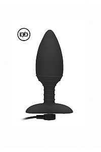 Анальная пробка с вибрацией и функцией нагрева Glow Elegance