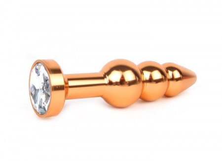 Тройная металлическая пробка с кристаллом