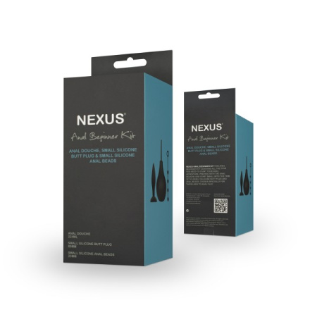 NEXUS Anal Beginner Kit - набор для первого анального опыта (анальный душ + бусы + пробка)
