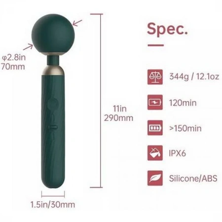 Вибратор-ванд Magic Zenith с мобильным управлением