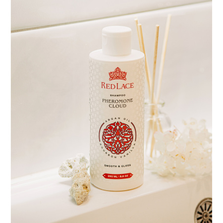 Шампунь с феромонами для женщин Red Lace Pheromone Cloud Бурбонская Ваниль & Аргановое Масло, 250 мл