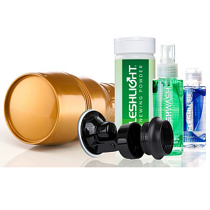 Набор Fleshlight Stamina Training Unit: мастурбатор, крепление, смазка, порошок, очиститель