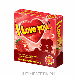Презервативы "I LOVE YOU" № 3 Презервативы "I LOVE YOU" № 3
