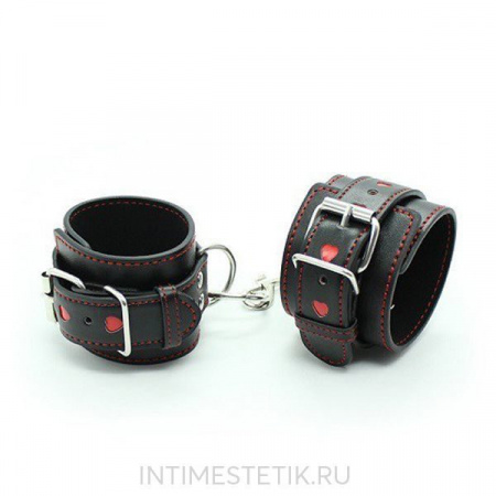 Наручники декорированные сердцами Джага-Джага Наручники декорированные сердцами Джага-Джага
