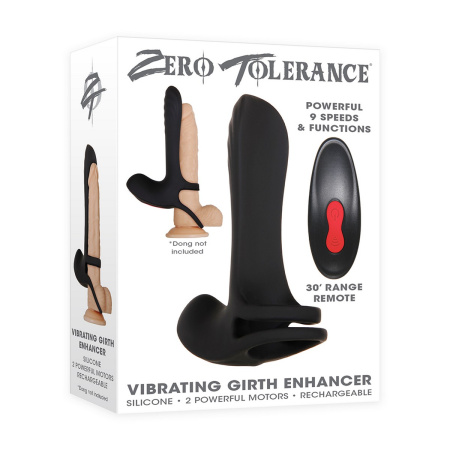Zero Tolerance VIBRATING GIRTH ENHANCER эрекционная вибронасадка-кольцо с пультом управления