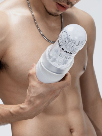 Набор Extra Sauce (автоматический насос с имитацией минета и вращением + мастурбатор)