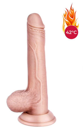 Реалистичный вибратор с фрикциями и нагревом Erocome Scutum