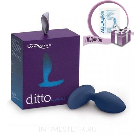 WE-VIBE Ditto Анальная вибровтулка (синяя)