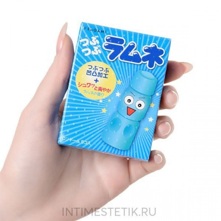 Презервативы SAGAMI Studded Lemonade, 5 шт.