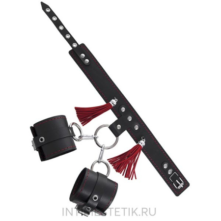 Бандажная система PECADO BDSM для фиксации рук и поддержки ног (кожа) Бандажная система PECADO BDSM для фиксации рук и поддержки ног (кожа)