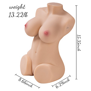 Мастурбатор торс Венди с функцией всасывания, вибрацией и пультом ДУ