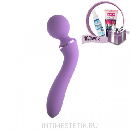 двухсторонний гибкий вибратор Fantasy For Her Duo Wand Massage-Her
