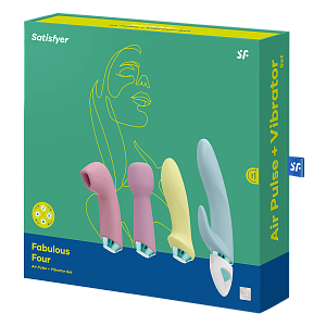 Satisfyer Fabulous Four - стимулятор 4в1 (4 насадки в комплекте) Satisfyer Fabulous Four - стимулятор 4в1 (4 насадки в комплекте)