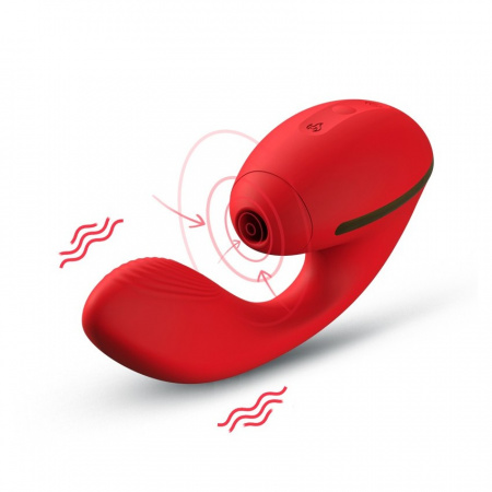 Tina Kistoy - 2в1 - вибратор с нагревом + вакуумный стимулятор