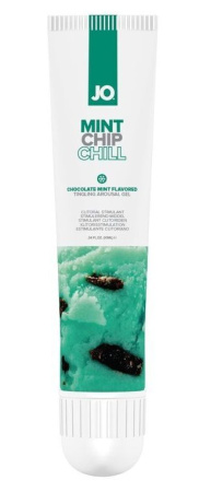 JO Mint Chip Chill - съедобный возбуждающий гель для клитора