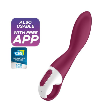 Вибратор для точки G Heated Thrill Satisfyer с нагревом и с мобильным управлением Вибратор для точки G Heated Thrill Satisfyer с нагревом и с мобильным управлением