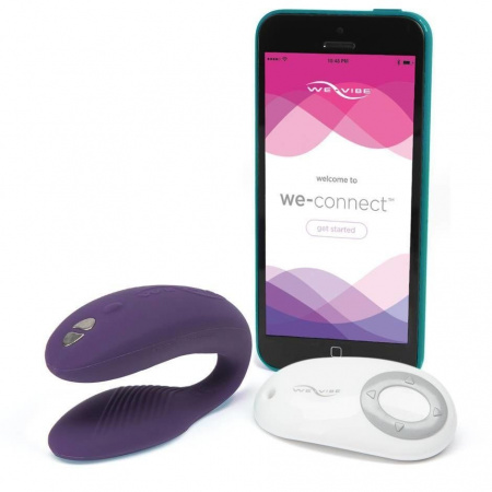 Вибромассажер We-Vibe Sync фиолетовый для пар анатомической формы Вибромассажер We-Vibe Sync фиолетовый для пар анатомической формы