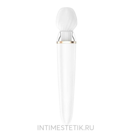 Массажер Satisfyer Double Wand-er с дополнительными насадками