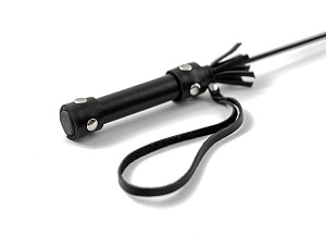 Стек LADY'S ARSENAL на длинной ручке из натуральной кожи