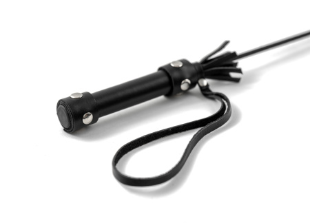 Стек LADY'S ARSENAL на длинной ручке из натуральной кожи