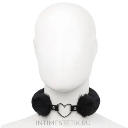 Чокер с мехом NOTABU BDSM Чокер с мехом NOTABU BDSM