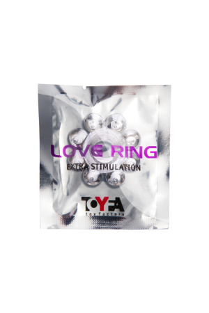 Эластичное эрекционное кольцо TOYFA Basic с шариками Эластичное эрекционное кольцо TOYFA Basic с шариками