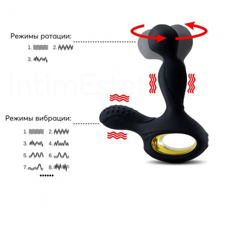 MASSAGER Sixth Cako вибромассажер простаты с ротацией