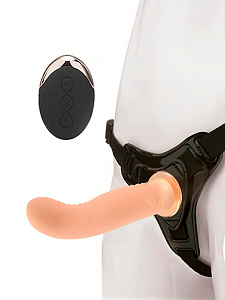 EROKEY - страпон с вибрацией на регулируемых креплениях