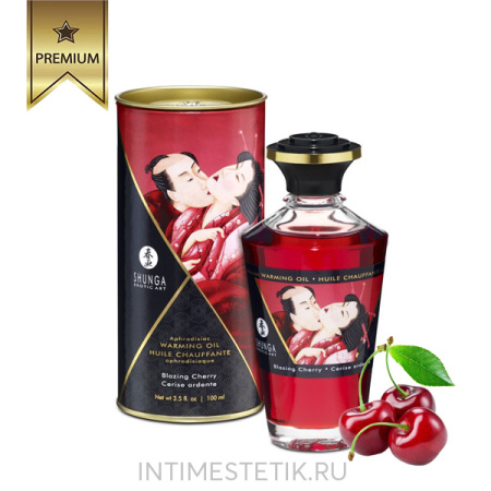 Массажное масло Shunga Aphrodisiac Warming Oil с эффектом "горячих поцелуев", 100 мл