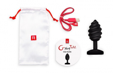 Анальная пробка с вибрацией Gvibe Gplug Twist витая