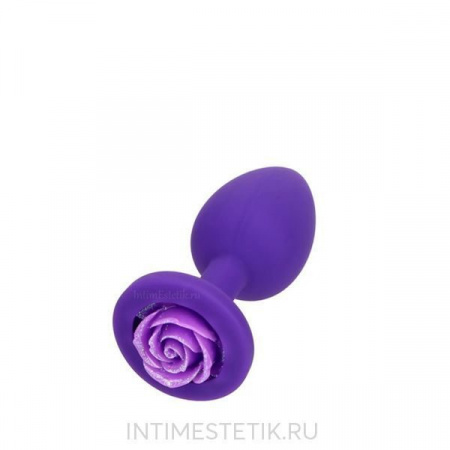 Маленькая силиконовая пробка с розой Маленькая силиконовая пробка с розой