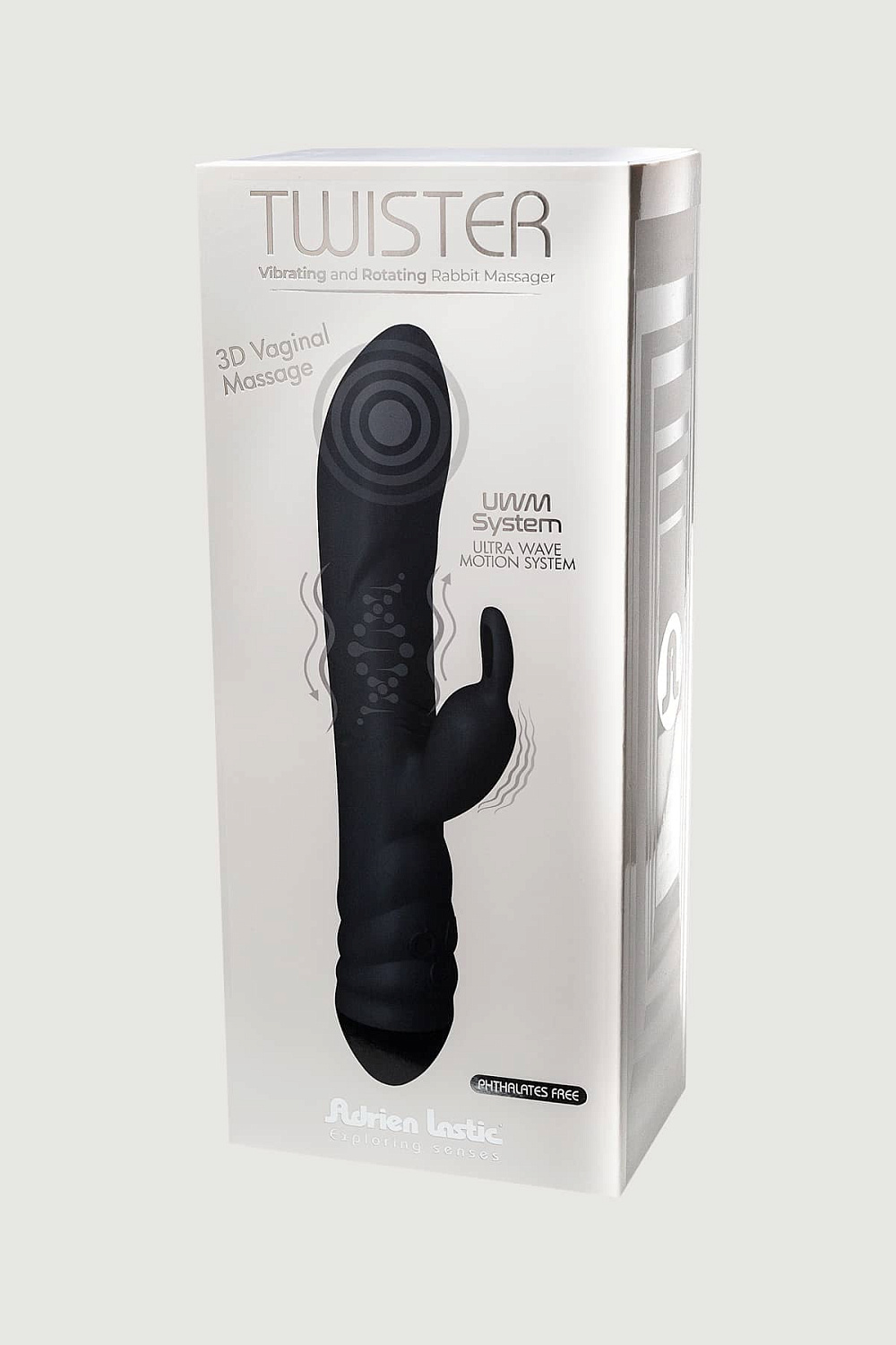 Twister Adrien Lastic - вибратор-кролик с волновым вращением