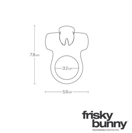 Эрекционное виброкольцо Frisky Bunny VeDO
