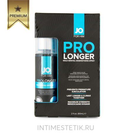 Спрей-пролонгатор JO Prolonger с бензокаином, 60 мл