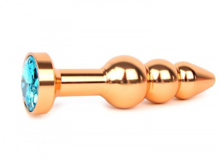 Тройная металлическая пробка с кристаллом