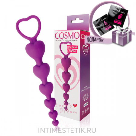 COSMO - анальная цепочка из силикона