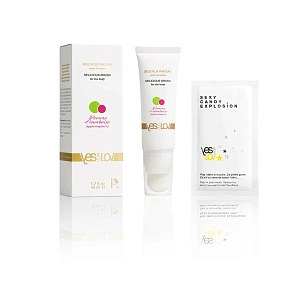 Съедобный гель DELICIOUS BRUSH FOR THE BODY Apple Raspberry YESforLOV (Яблоко-малина)