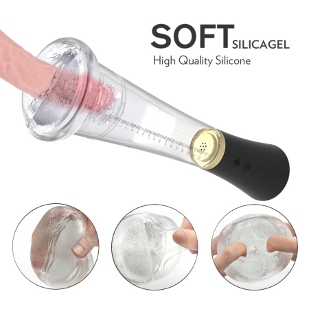 Вакуумная помпа + мастурбатор с имитацией минета и вибрацией Max Kit